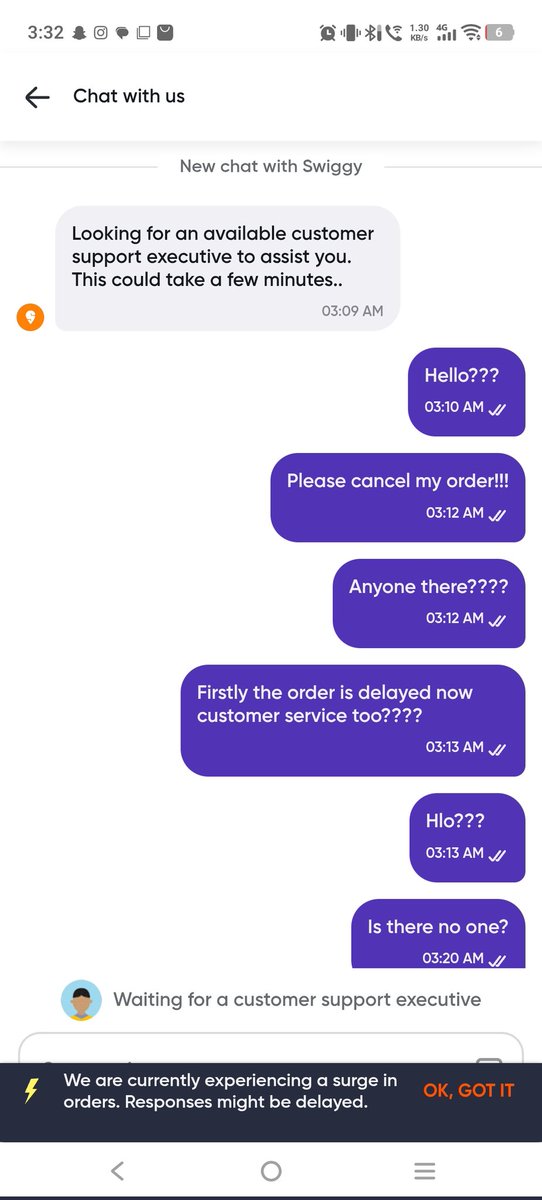 shyymemer's tweet photo. Below are all the screenshots attached

#swiggy #instamart https://t.co/SGyRBmdp9D