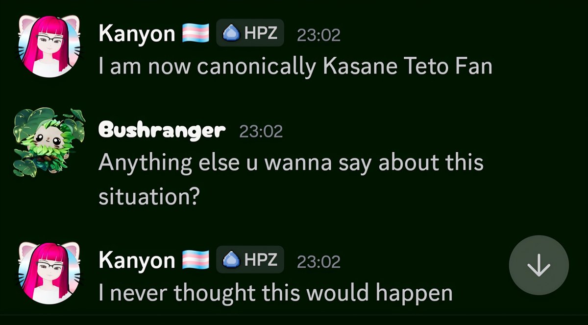 BushrangerTree's tweet photo. @MikuKanyon Live Kanyon Reaction!!!1!!1 https://t.co/CGJkrzR4qy