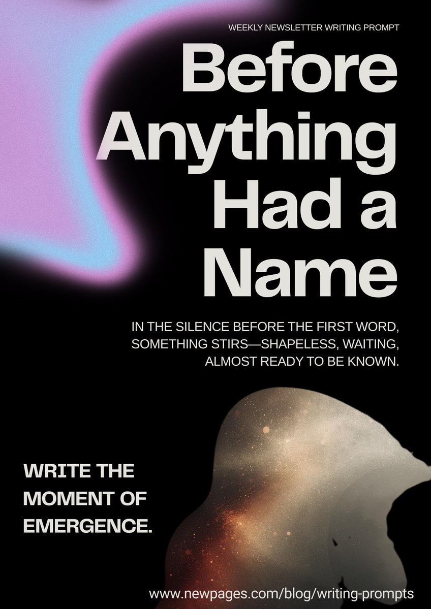 newpages's tweet image. before there was anything, there was gray static.

not darkness. not silence. just a void holding its breath.

then a whisper became a boom.

what came with it?

#WritingPrompt #CreativeWriting #AmWriting newpages.com/blog/writing-p…