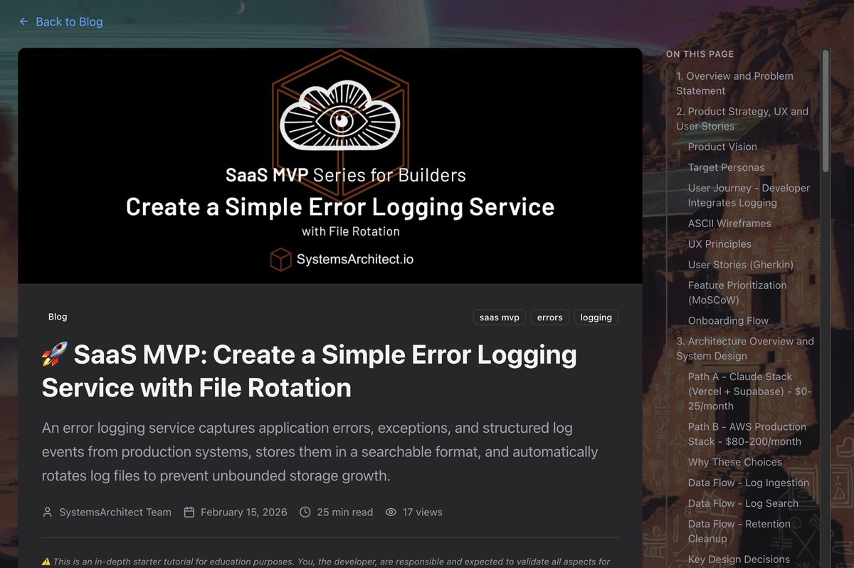 SystemsArchitect.io tweet media