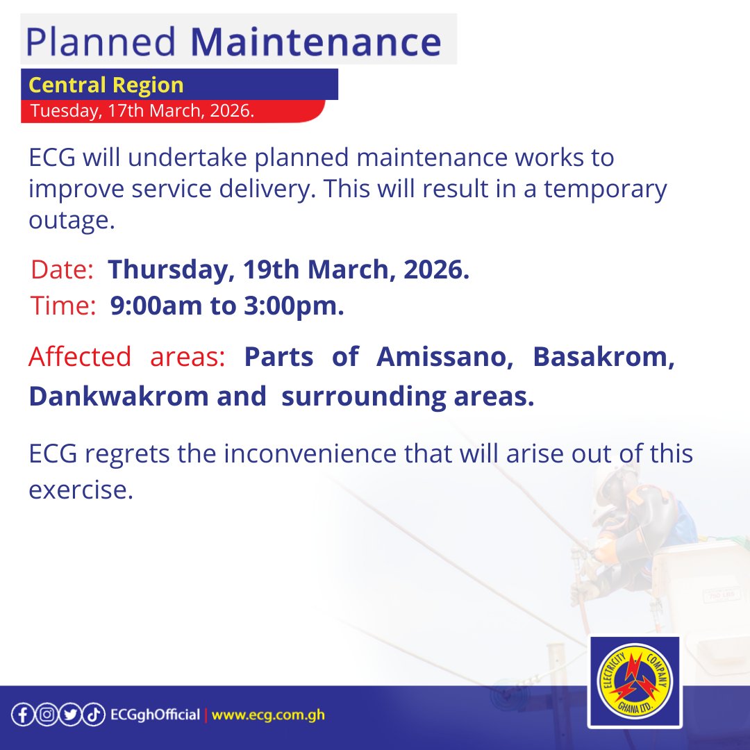 Electricity Company of Ghana Ltd tweet media