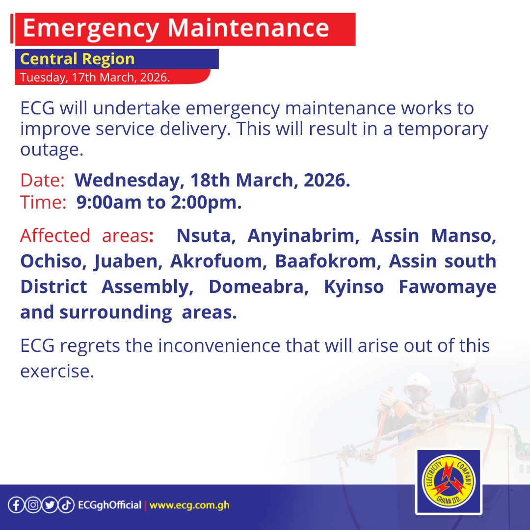 Electricity Company of Ghana Ltd tweet media
