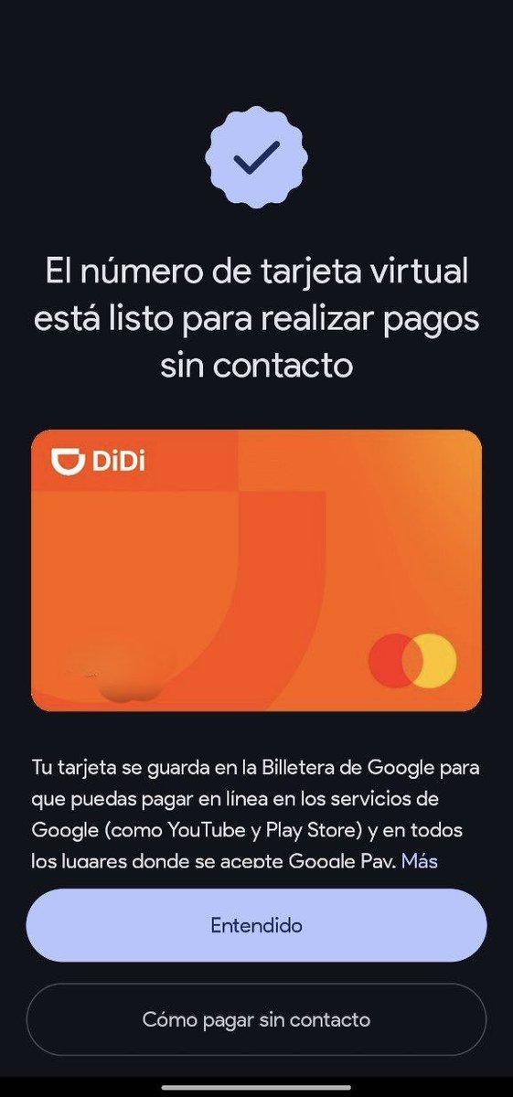 BankingMexico's tweet image. Ahora la DiDi Card es compatible con Google Pay. #googlepay #contactless #eWallet