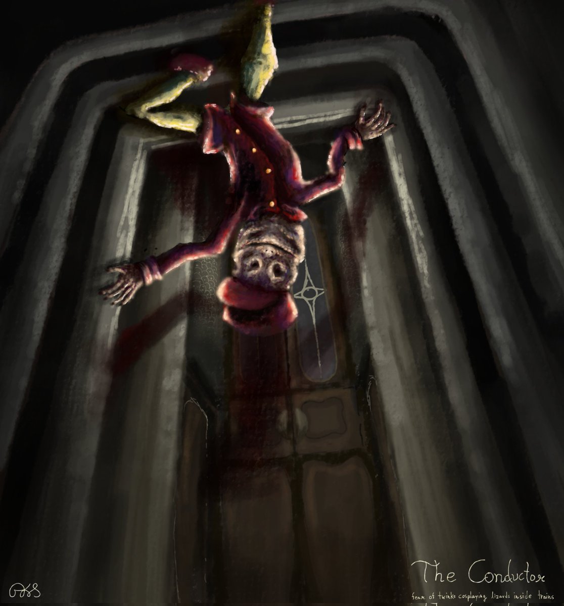 GKS_Artz's tweet photo. Studies of the Conductor from Altered Echoes, initially I was skeptical about his design and his originality but he has been growing on me heavily, will discuss him more when the game releases.
#littlenightmares #littlenightmaresAlteredechoes
#Alteredechoes #LittlenightmaresVR https://t.co/1MHY2yyTH7