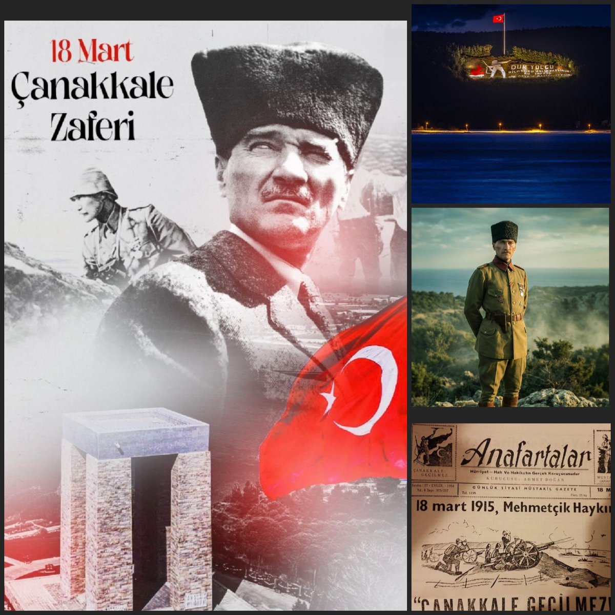 gmzz07's tweet photo. ❝Sana dar gelmeyecek makberi kimler kazsın?
Gömelim gel seni tarihe desem, sığmazsın!❞

🇹🇷 Çanakkale Geçilmez! 🇹🇷

#ÇanakkaleGeçilmez
#18MartÇanakkaleZaferi
#MustafaKemalAtatürk https://t.co/eeTgbDLDBm