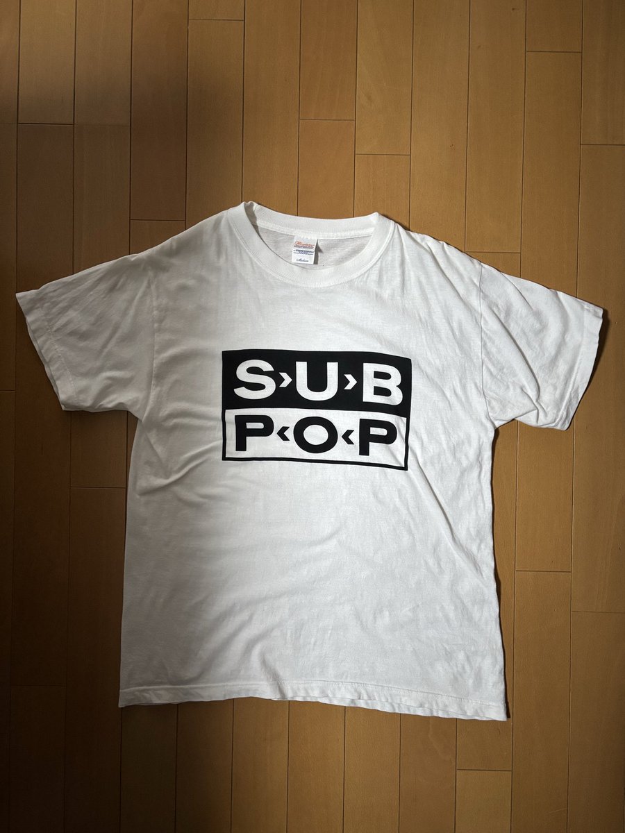 q8K8JGOqMMaRvNW's tweet photo. おはようございます😃
数日前にメルカリで購入したTシャツ🎶✨👍😎
この夏にヘビロテだな🎶✨👍😎
ちなみにボッブサップとちゃいますよ!笑笑
あっ、すんません🙇♂️
おもろないわって💦😅
#SUBPOP https://t.co/7KrxxKsQJA