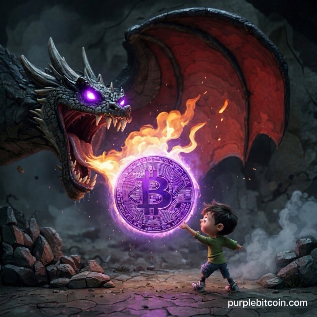 Purple Bitcoin tweet media