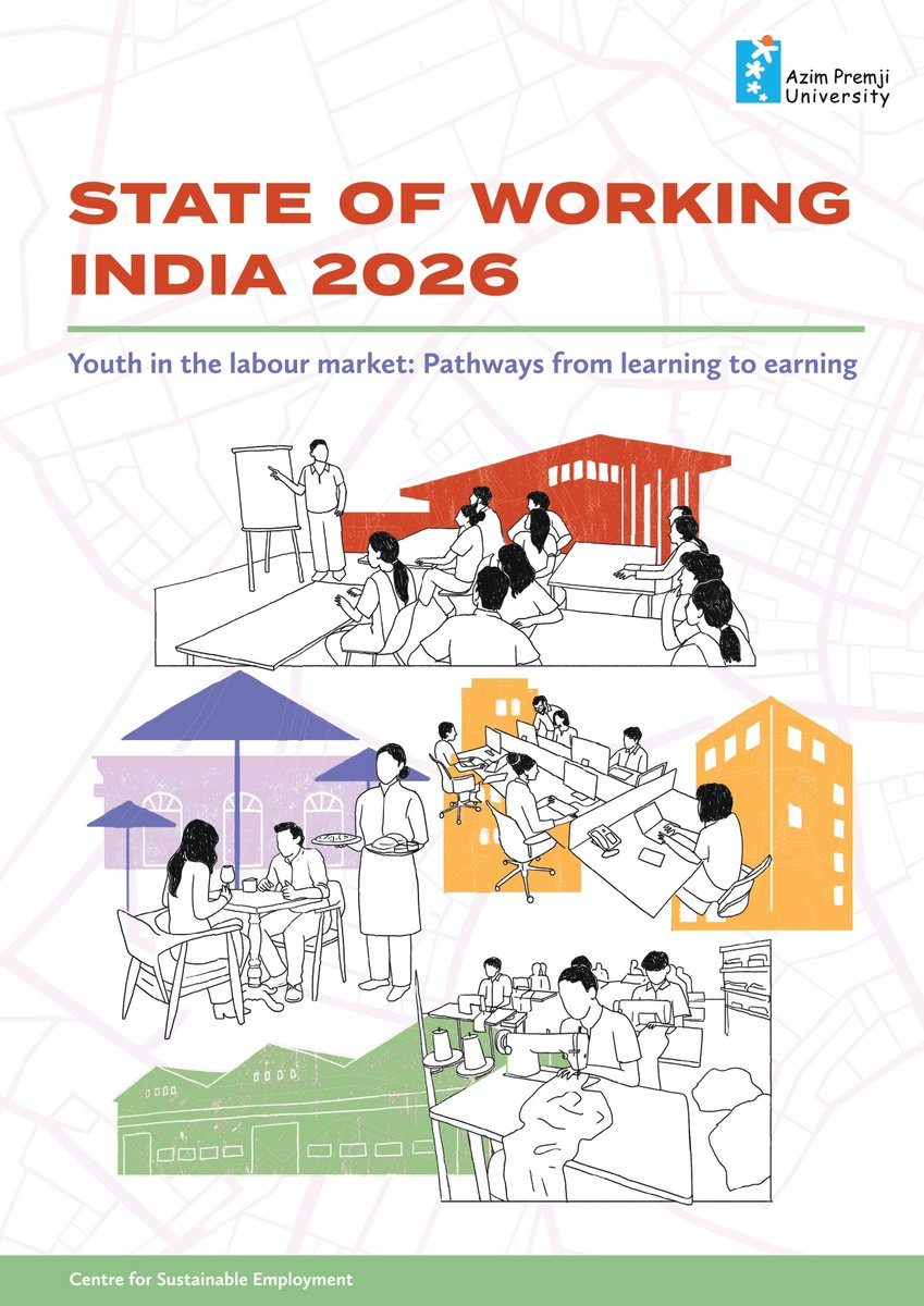 India has 367 million youth. A demographic dividend on paper, but turning into a dilemma.

Nearly 40% of graduates cannot find jobs. We have expanded education, not employment.

A growing mismatch between learning and earning.

Read: …lications.azimpremjiuniversity.edu.in/.../SWI...