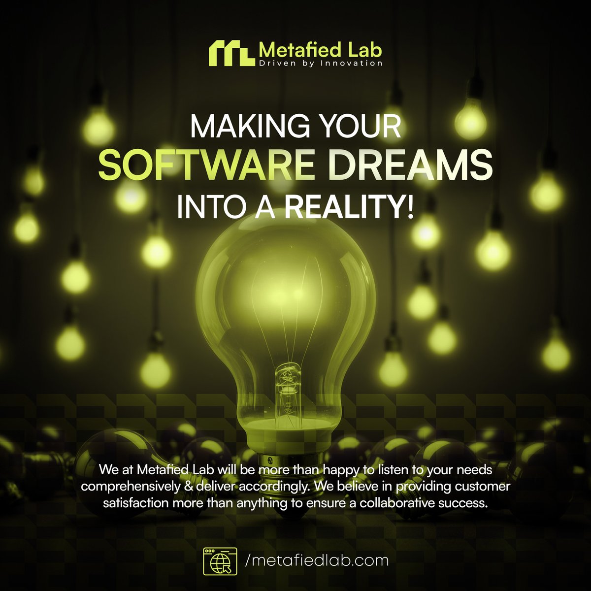 MetafiedLab's tweet photo. Making Your Software Ideas into Reality!

Explore more: https://t.co/FDvjFYzIBd

#SoftwareDevelopment  #TechInnovation  #CustomSoftware #DigitalSolutions #CustomerSatisfaction #Innovation #MetafiedLab https://t.co/j76NWmiBHR