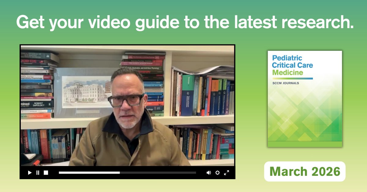 Pediatric Critical Care Medicine tweet media