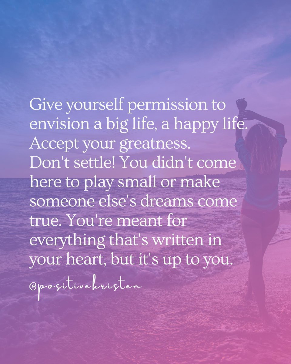 LIVEpositivity's tweet photo. Give yourself permission...💫🚀 https://t.co/esqPMH9Mjz