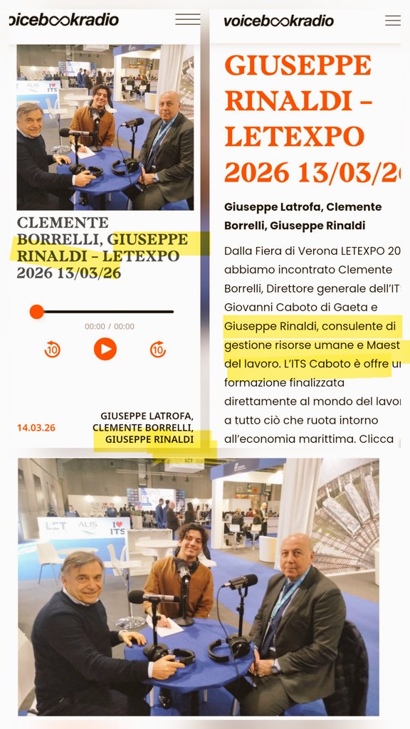 GiuseppeRinal10's tweet photo. 🎙️ Lavoro che cambia: nuove professioni e il valore decisivo delle Soft Skills https://t.co/hxTK0oIdx9