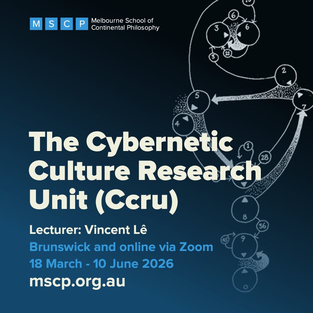 The Melbourne School of Continental Philosophy tweet media