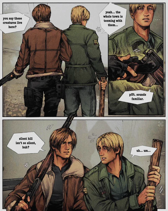the residents are evil and the hill is silent 

[#leonkennedy x #jamessunderland crossover] 