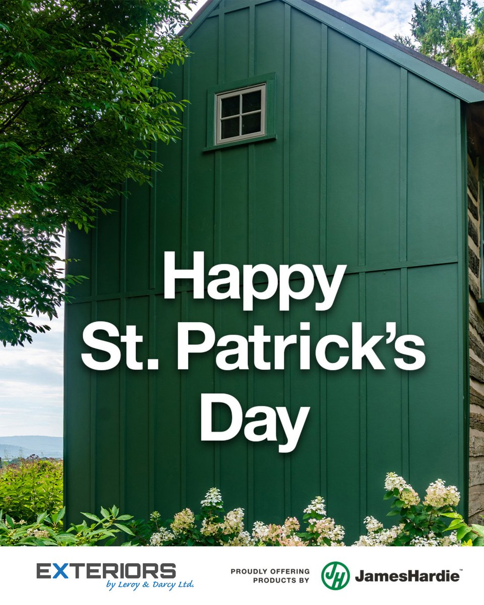Exteriorsld's tweet image. It doesn’t have to be #StPatricksDay to feel lucky when your home has Hardie® siding and trim. With quality siding from @JamesHardie, you don’t have to leave your home’s exterior up to chance.

Learn more about the durability of #JamesHardie: jameshardie.com/why-james-hard…

#Siding