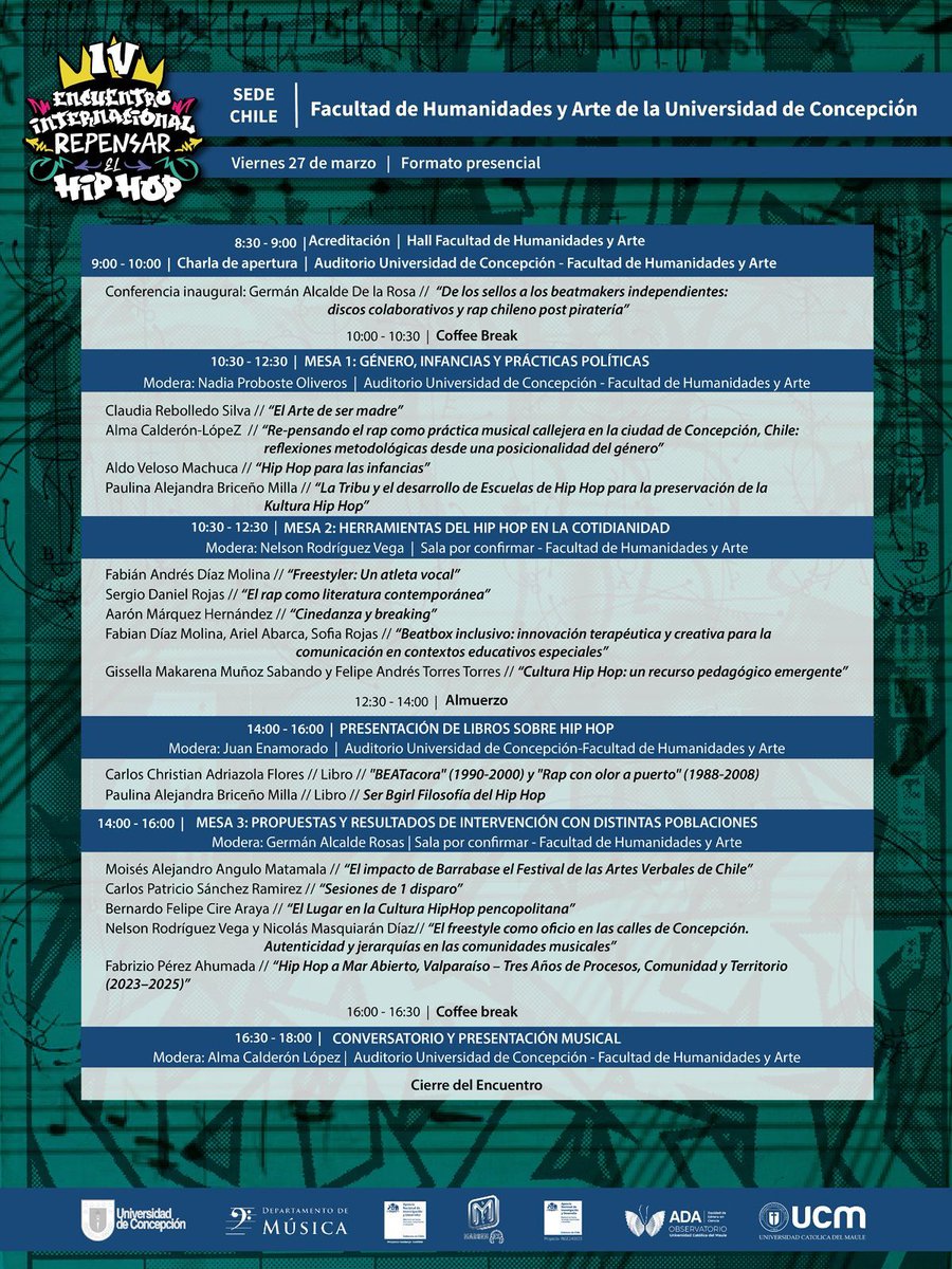 Facultad de Humanidades y Arte UdeC tweet media