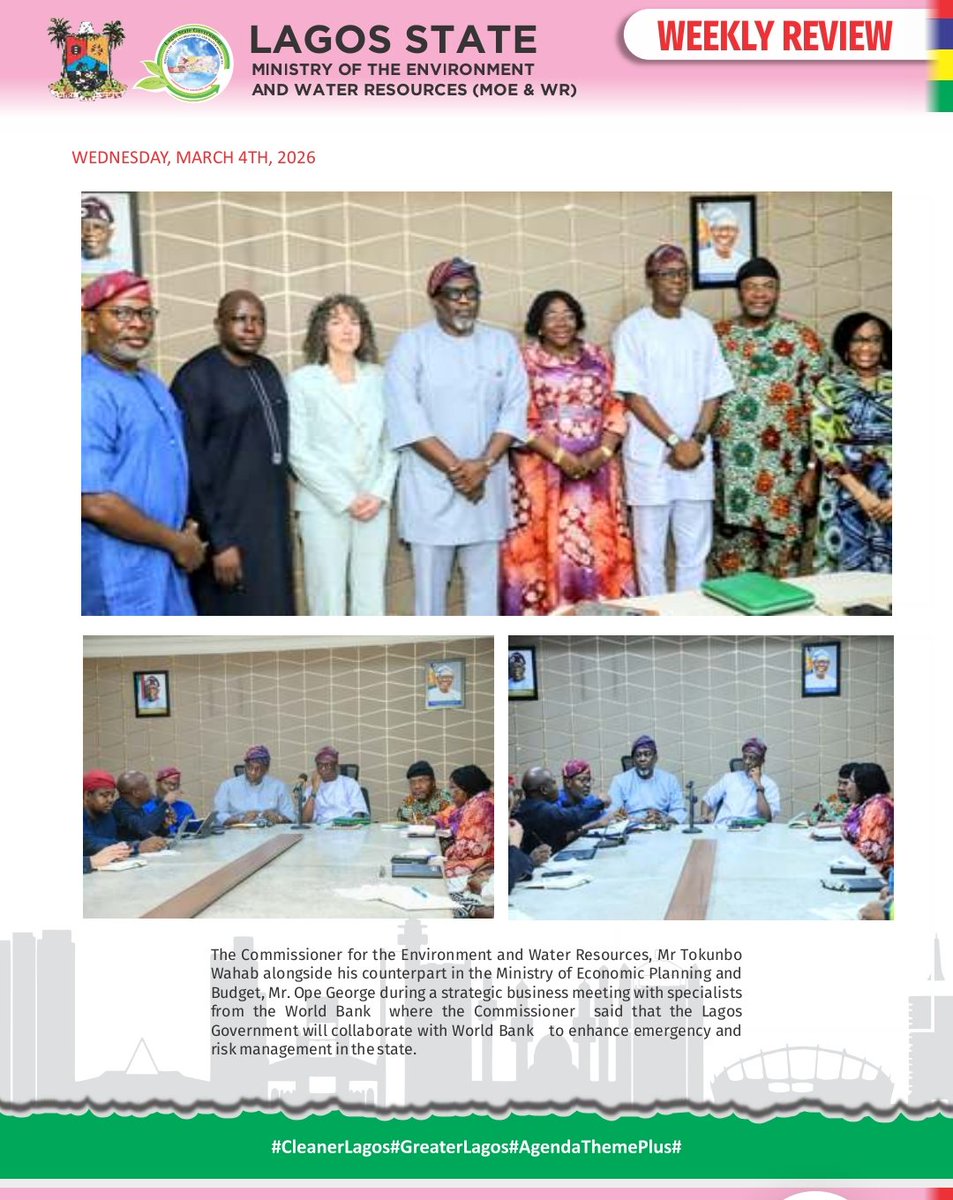 Lagos Min of the Environment and Water Resources tweet media