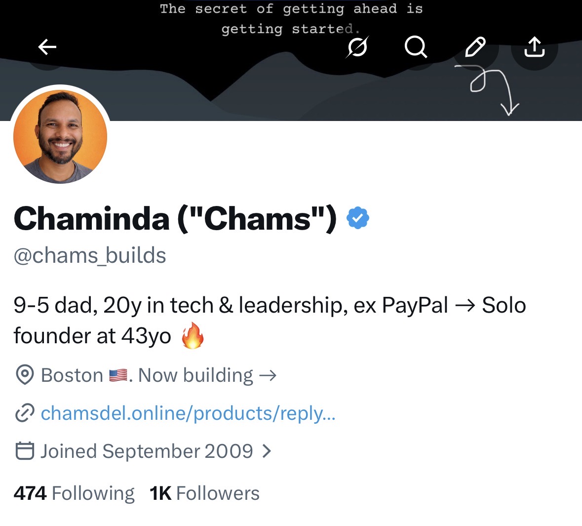 Chaminda ("Chams") tweet media