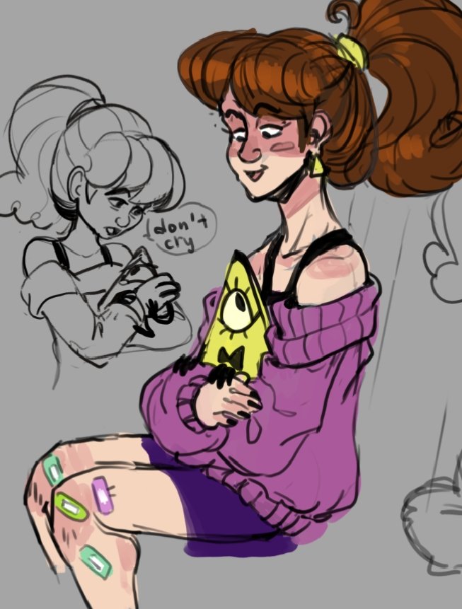 Jay6671089553's tweet image. #gravityfalls Mabel is ready to take care of any living creature...even if it is a  one-eyed yellow idiot