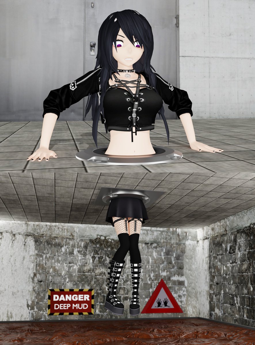 WielderDual's tweet image. "A Floor-Trap for Ashh"

@Ashhfro thought she had seen the last of my "Floor-Trap" shenanigans.
But this time I have a gooey surprise waiting just underneath her.
#Blender3d #OC #Stuck #damselindistress #底なし沼 #waisttrapped #originalcharacterart #Quicksand
