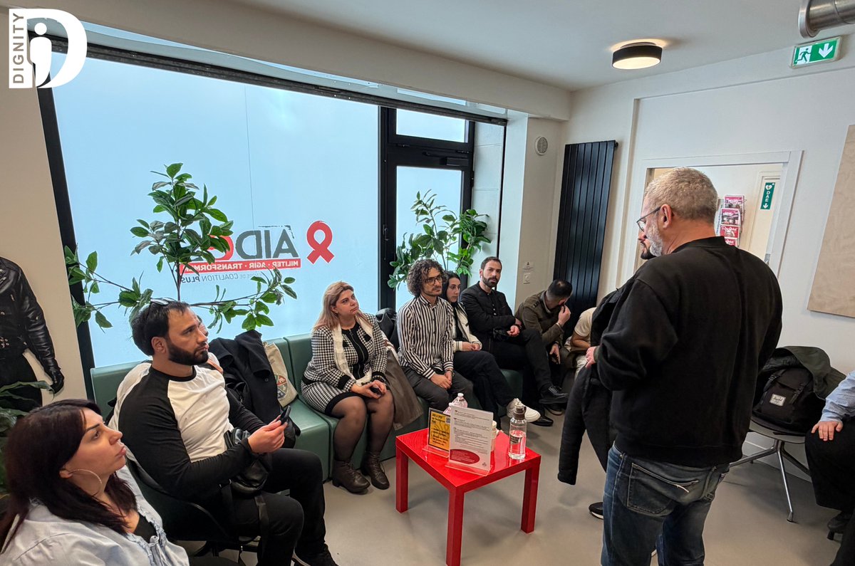 DignityNGO's tweet image. A delegation of #Armenian #human #rights defenders, #activists, and #civil society #organizations met with several organizations in Paris to exchange experiences.
@assoAIDES @stop_homophobie 
Organized by @DignityNGO  with the support of the Embassy of @AmbaFR_Armenie