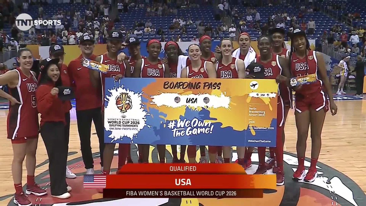 Team USA women's basketball goes undefeated in the FIBA World Cup Qualifying Tournament 🇺🇸

They went 5-0.

Next up: the World Cup in Berlin this September.