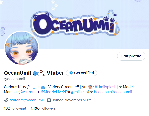 OceanUmii 🐟🐾 Vtuber tweet media