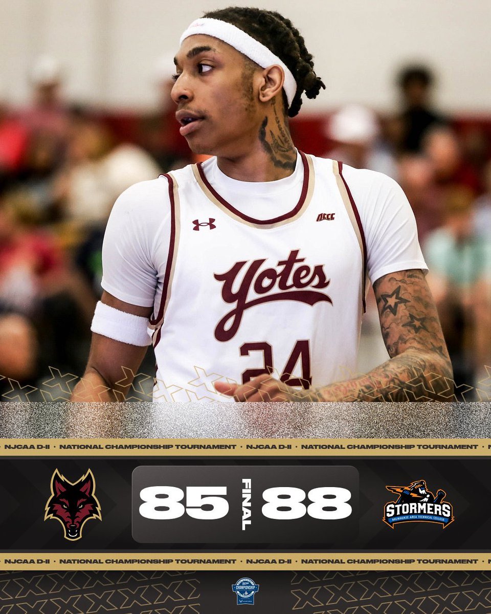 CoastalAL_North's tweet photo. MBB 🏀 | Heartbreak for the Yotes as the comeback falls just short following two turnovers in the final 10 seconds.

What an effort for the Coyotes against one of the best teams in the @NJCAA.

Incredible run for Coastal - North Men’s Basketball.

#GoYotes | @CoastalNorthMBB https://t.co/i0nLTqberN