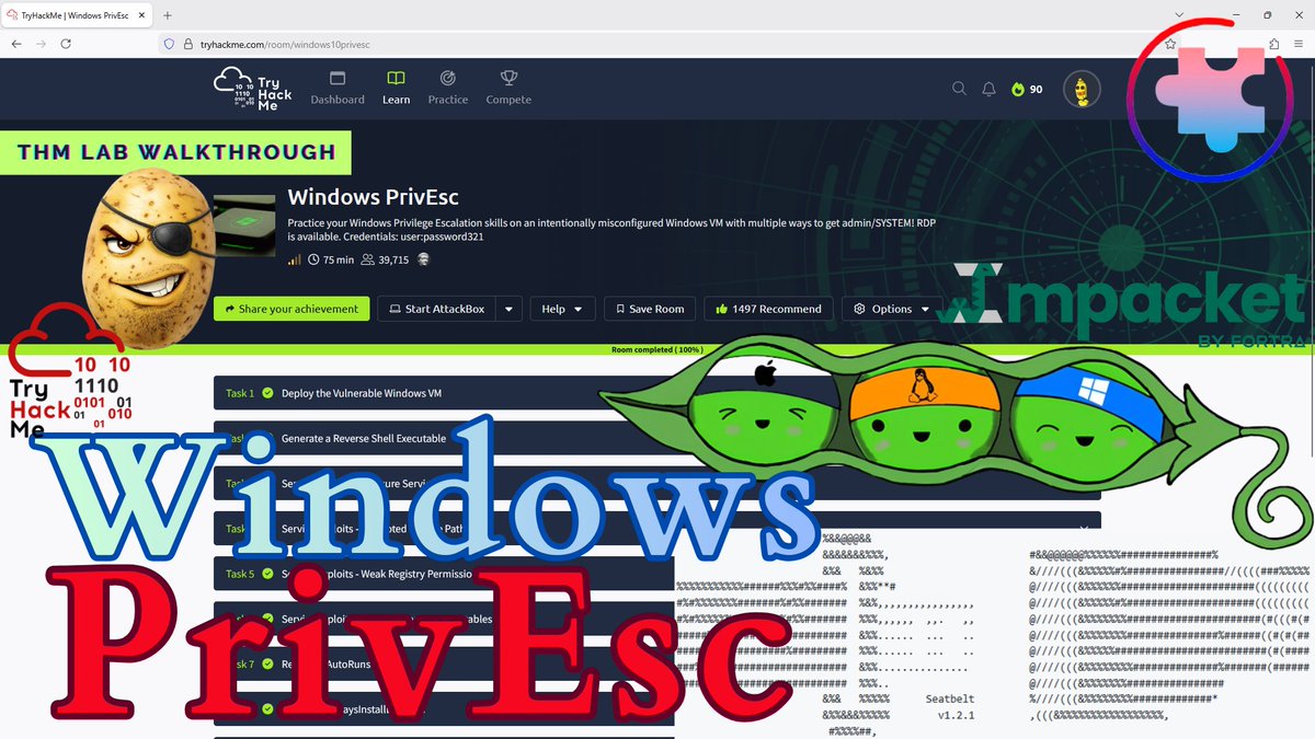 cc__connected's tweet image. New video on my YouTube channel "Windows PrivEsc (@tryhackme walkthrough)"! 
youtu.be/tx-jYhqm6Jk #tryhackme #privesc #winpeas #impacket #cybersecuritytraining