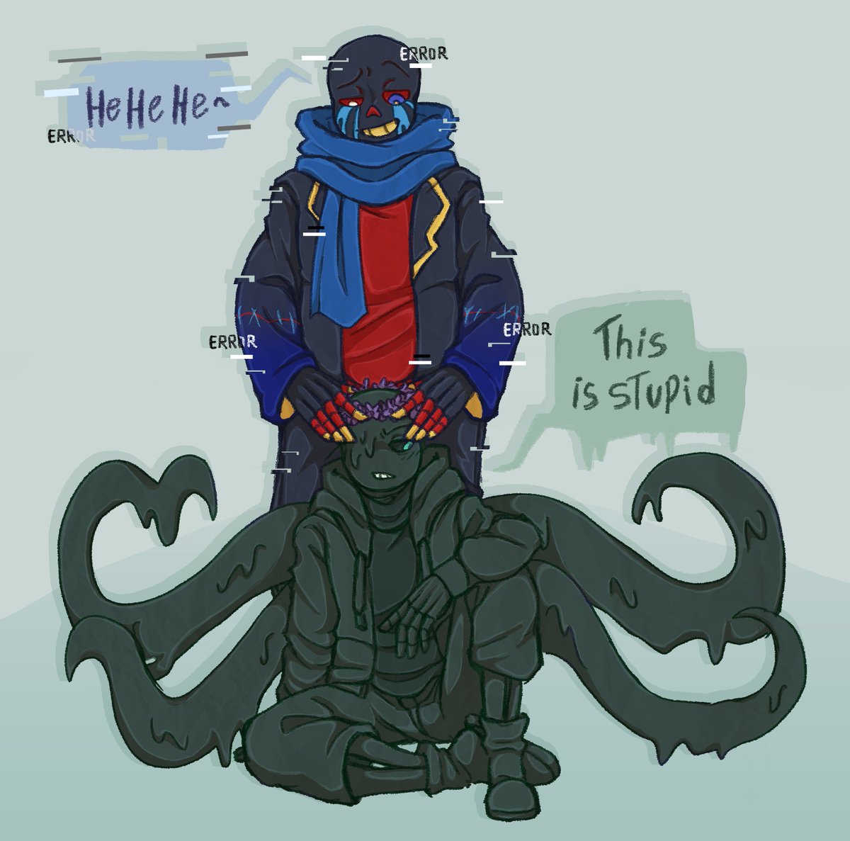 art_artemiza's tweet image. I love them &amp;lt;3 ☺️

#errormare #nighterror #sanscest #errorsans #nightmaresans #undertaleAU #AU