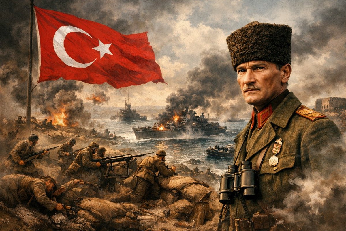 imdatuysal's tweet photo. “Geçmiş Değil… Hâlâ Yaşayan Bir Ruh ÇANAKKALE SAVAŞI 🇹🇷 ”
#Çanakkale #18mart #türkiye https://t.co/cDjuo3CqT4