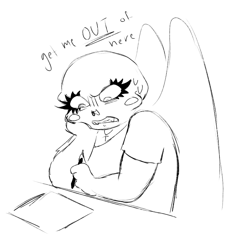 metaCetacea's tweet photo. I'm literally in the worst artblock ever rn and the fact that everything I draw is turning into another doodle of a skateboarding anthropomorphic rodent makes it SO much worse https://t.co/IaJTRG05Vm