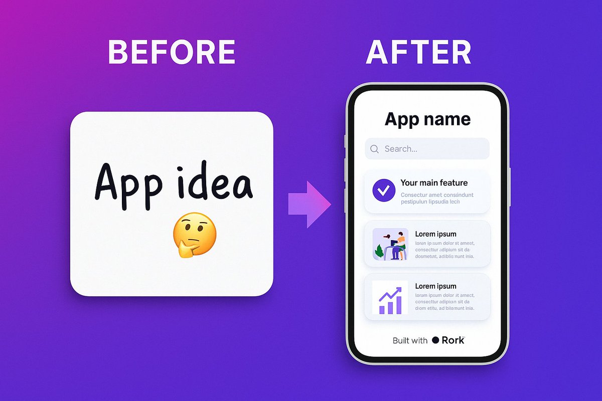 I had an idea for an app…

10 minutes later, it was already built.

No coding.
No setup.
Just me… and Rork.

Here’s exactly what happened 👇