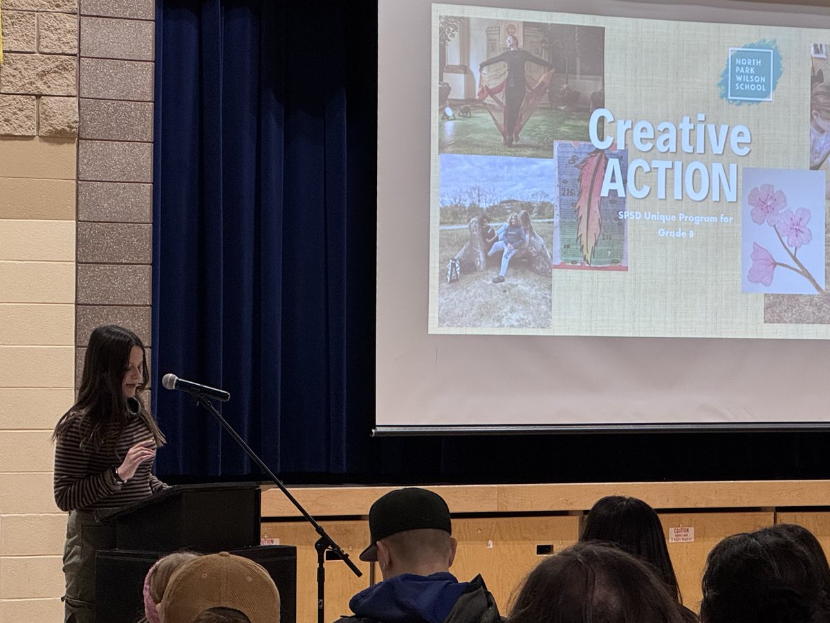 NPWschool's tweet photo. Highlights from yesterday’s Creative Action Open House!  Next up is our arts camp for interested grade 7 students on April 1st, with the deadline to apply for grade 8 special programs on May 1st 📣 #spslearn @NPWschool @StoonPubSchools https://t.co/KxVymYFFaZ