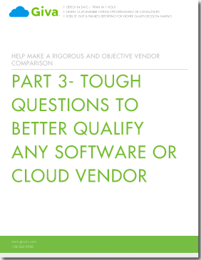 Giva_Inc's tweet image. 10 More Tough Questions to Better Qualify Any #Software / Cloud Vendor givainc.com/resources/guid… #SaaS #cloudsoftware