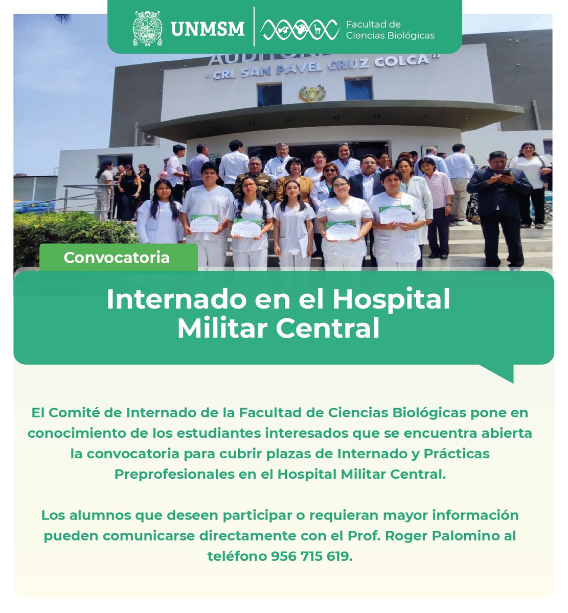 Ciencias Biológicas - UNMSM tweet media