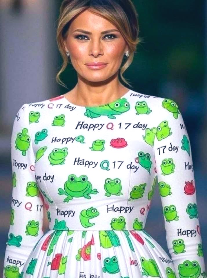 MaryCeleste1111's tweet image. Happy Q Day! 🐸 …WWG1WGA ❤️
@FLOTUS 

#MostBeautifulFlotus
#HappyQDay 💚
#LuckofTheIrish 🐸