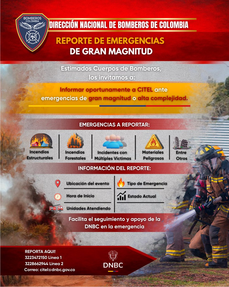 Dirección Nacional de Bomberos de Colombia tweet media