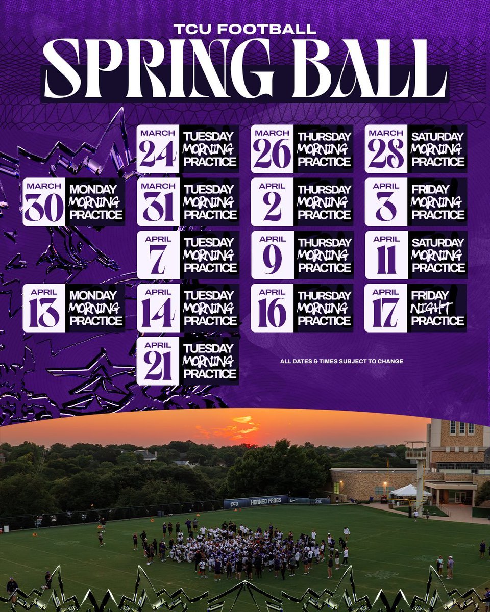 Look forward to being back in Fort Worth on April 3rd.  Thank you <a href="/_BRETTCUMNOCK/">Brett Cumnock</a>  and <a href="/CoachSonnyDykes/">Sonny Dykes</a> for the invite. 

<a href="/leemunn87/">Lee Munn</a> <a href="/coachvictorgill/">Victor Gill</a> <a href="/CoachL_OBrien/">Logan O'Brien</a> <a href="/CoachRazloznik/">Coach Sean Razloznik</a> <a href="/SLC_Recruiting/">Southlake Carroll FB Recruiting</a>