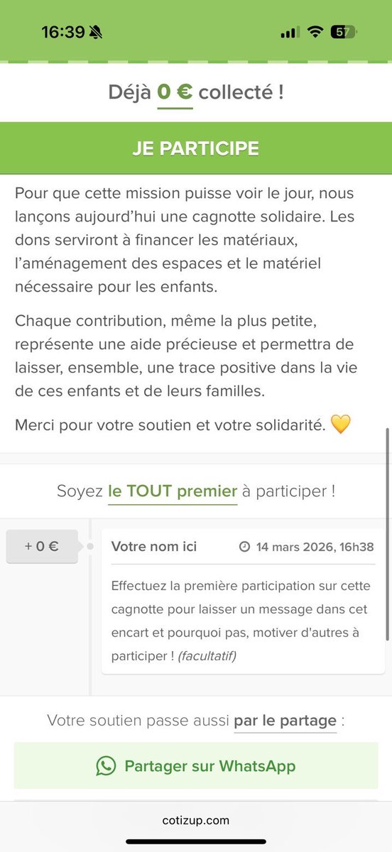 _iblevrai's tweet photo. Je vous partages  la cagnotte de l’association Une Trace d’Elles, qui soutient l’association Monde des Enfants Heureux en Mauritanie pour améliorer l’accueil des enfants autistes (rénovation des locaux, création d’une salle de psychomotricité, achat de matériel adapté). 

Chaque don, même modeste, peut vraiment faire la différence
https://t.co/NbVNZTWtpR