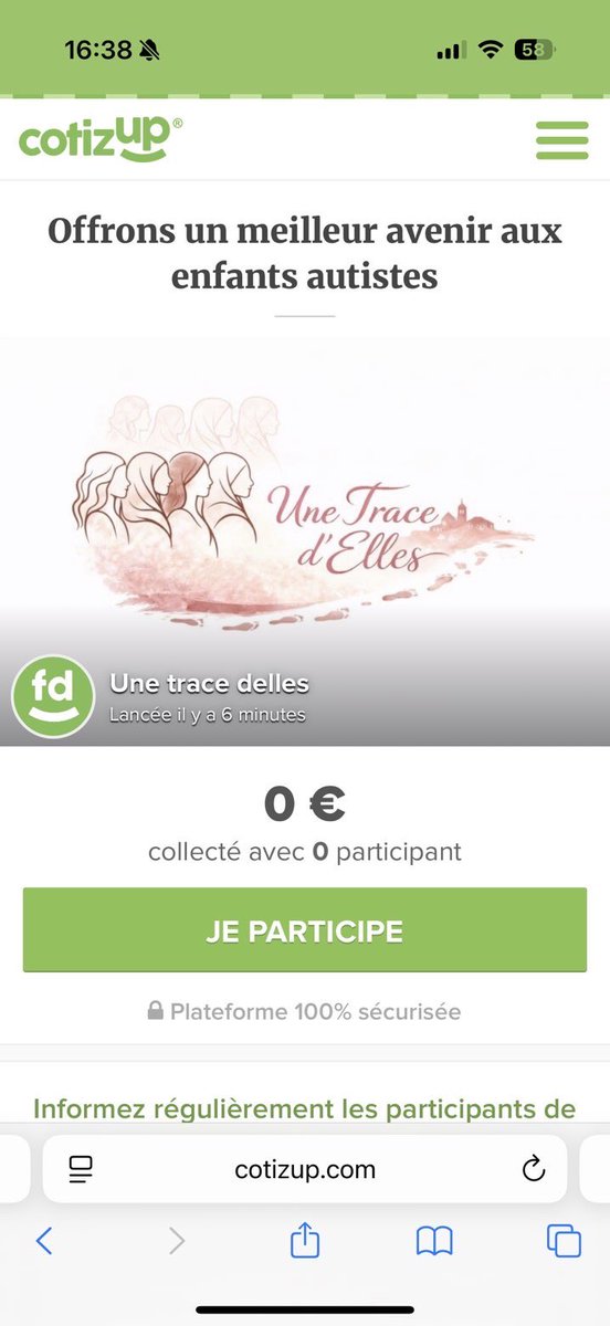 _iblevrai's tweet photo. Je vous partages  la cagnotte de l’association Une Trace d’Elles, qui soutient l’association Monde des Enfants Heureux en Mauritanie pour améliorer l’accueil des enfants autistes (rénovation des locaux, création d’une salle de psychomotricité, achat de matériel adapté). 

Chaque don, même modeste, peut vraiment faire la différence
https://t.co/NbVNZTWtpR