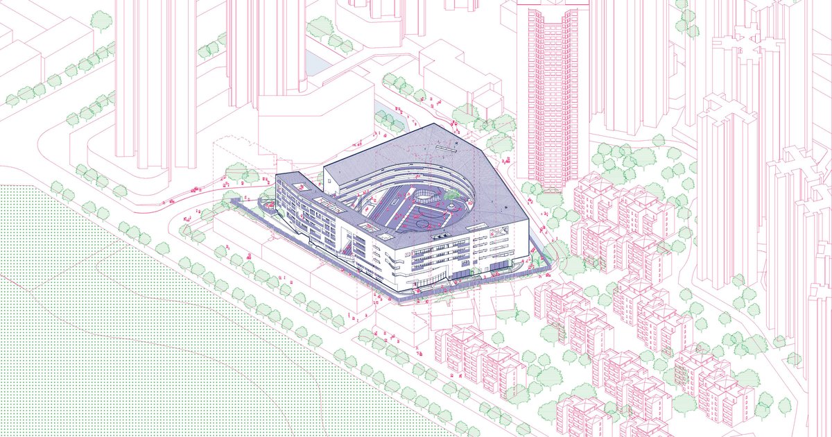 abjaynuel's tweet photo. This Primary & secondary school design reinterprets Hakka walled houses with bold colours, layered spaces, and playful cut-outs, connecting school and community.
Location: Shenzhen, China
Architects: Urbanus
Year: 2026
#Architecture #SchoolDesign #EducationalArchitectur https://t.co/oCrDa2e73O
