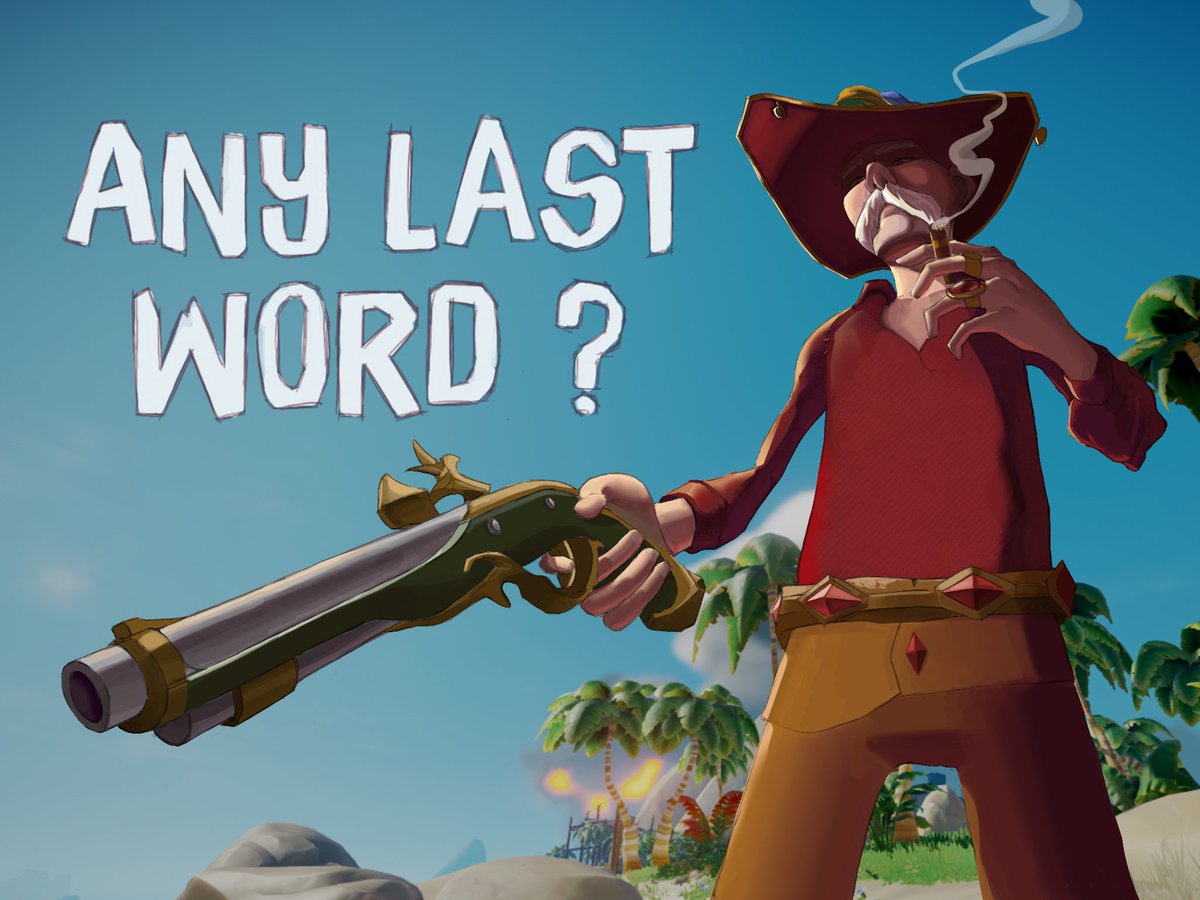 DridriWoody's tweet photo. Any last word ?

Ahoy pirates !! today i attempted a new #CompassOfChaos, the challenge was : Profile pic

This is a drawing of my in game character #BeMorePirate #SeaOfThieves @SeaOfThieves https://t.co/8yA56Jh7Aj