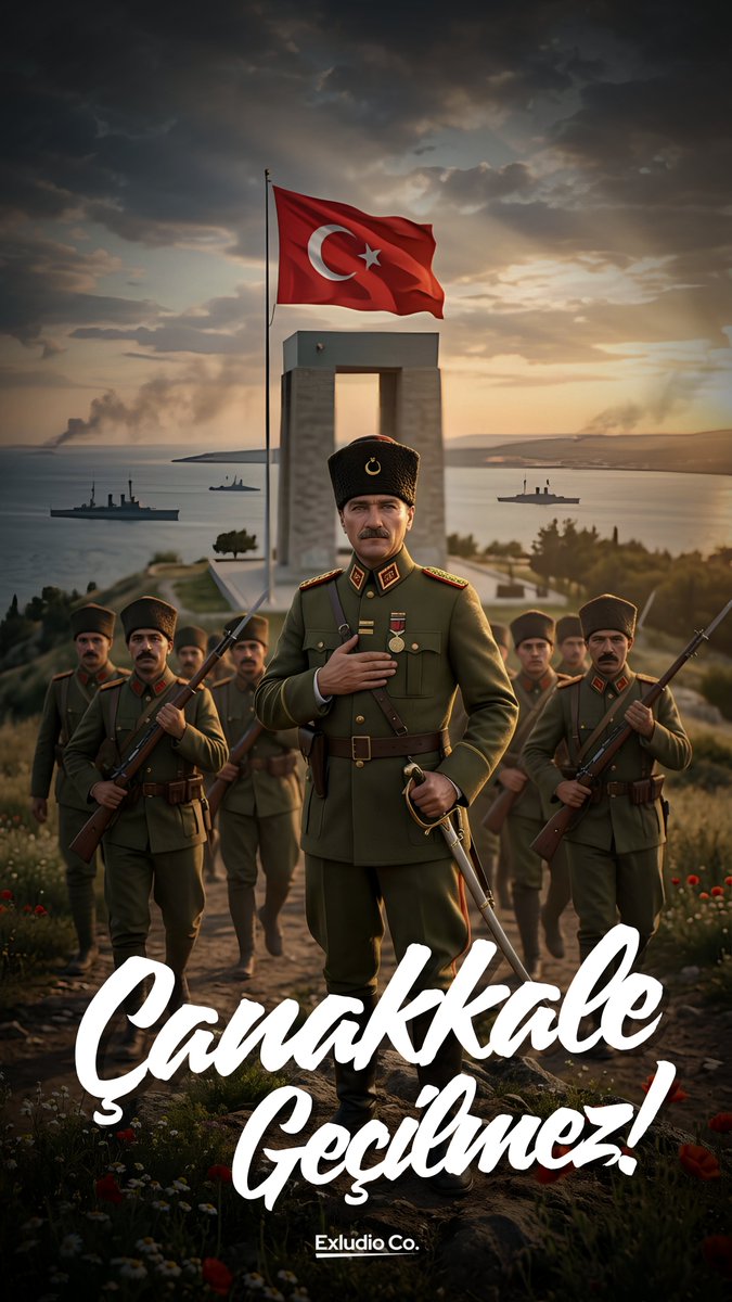 ExludioAgency's tweet photo. 18 Mart Çanakkale Zaferi'nin 111. yıl dönümünde, başta Gazi Mustafa Kemal Atatürk olmak üzere vatan uğruna canlarını feda eden tüm kahramanlarımızı saygı ve rahmetle anıyoruz. 

Ruhları şad olsun. 🇹🇷 

#18MartÇanakkaleZaferi #18Mart1915 #Atatürk https://t.co/lrPfQlTVNc