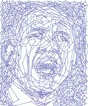 thomaspavitte's tweet photo. My first experiment was this portrait of obama.

It wasn't perfectm but it proved the concept. If you squinted or looked at it from a distance, the lines started to look like a real sketch. It was enough to keep me going. https://t.co/aaQcg3z9nI