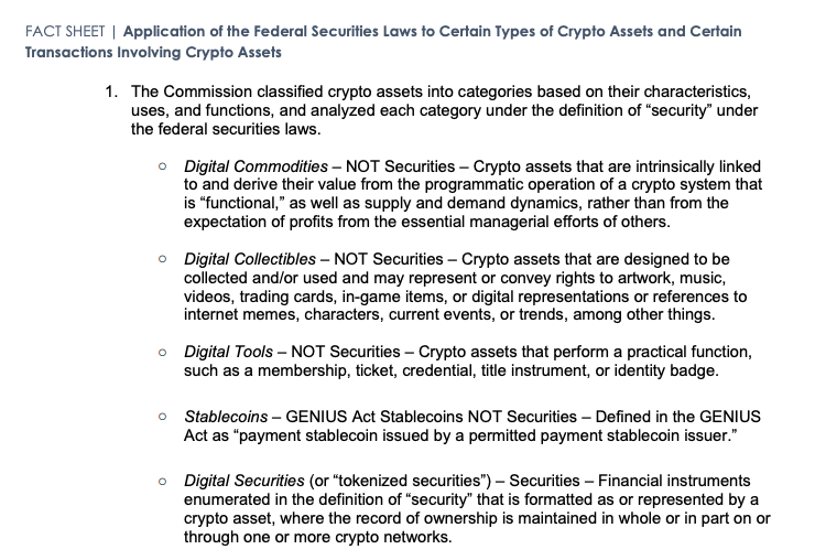 mrnguyen007's tweet photo. 🚨 🚨 BREAKING NEWS:

The US SEC has formally classified XRP as a digital commodity in its new crypto asset taxonomy, alongside BTC, ETH, and 14 other assets. 📃 🪙 💰 🇺🇸 

XRP IS NOT A SECURITY.. ✔️ 

#XRP #RLUSD #XRPETF 💎 💎 💎 💎 💎 💎 💎 💎 💎 💎 https://t.co/Zc1gFegoRR