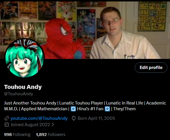 Touhou Andy tweet media