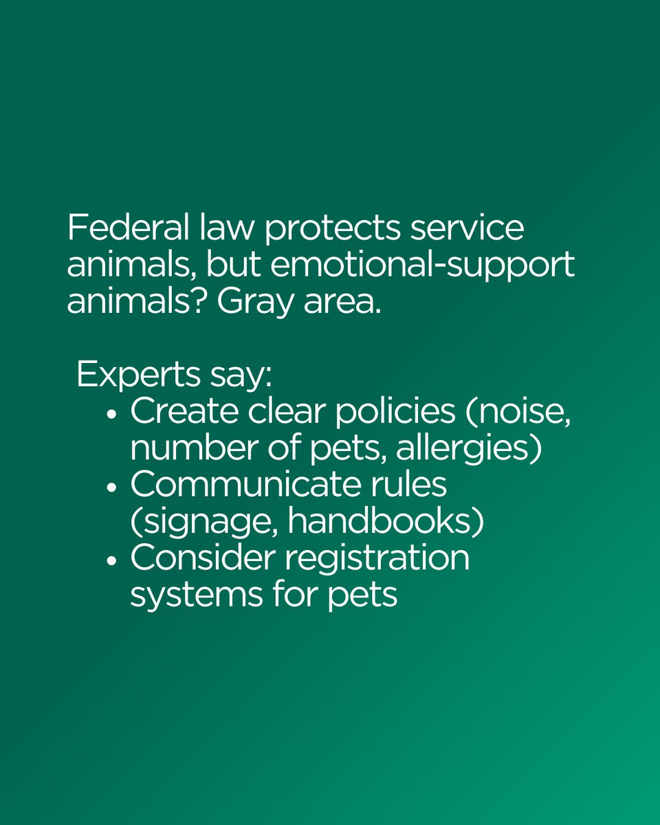 Korn_Ferry's tweet image. #EmotionalSupport animals are on the rise—requests up 50% in five years. What does that mean for workplace culture, policies, and leaders? Here’s why clear guardrails matter. krnfy.bz/450tYeI