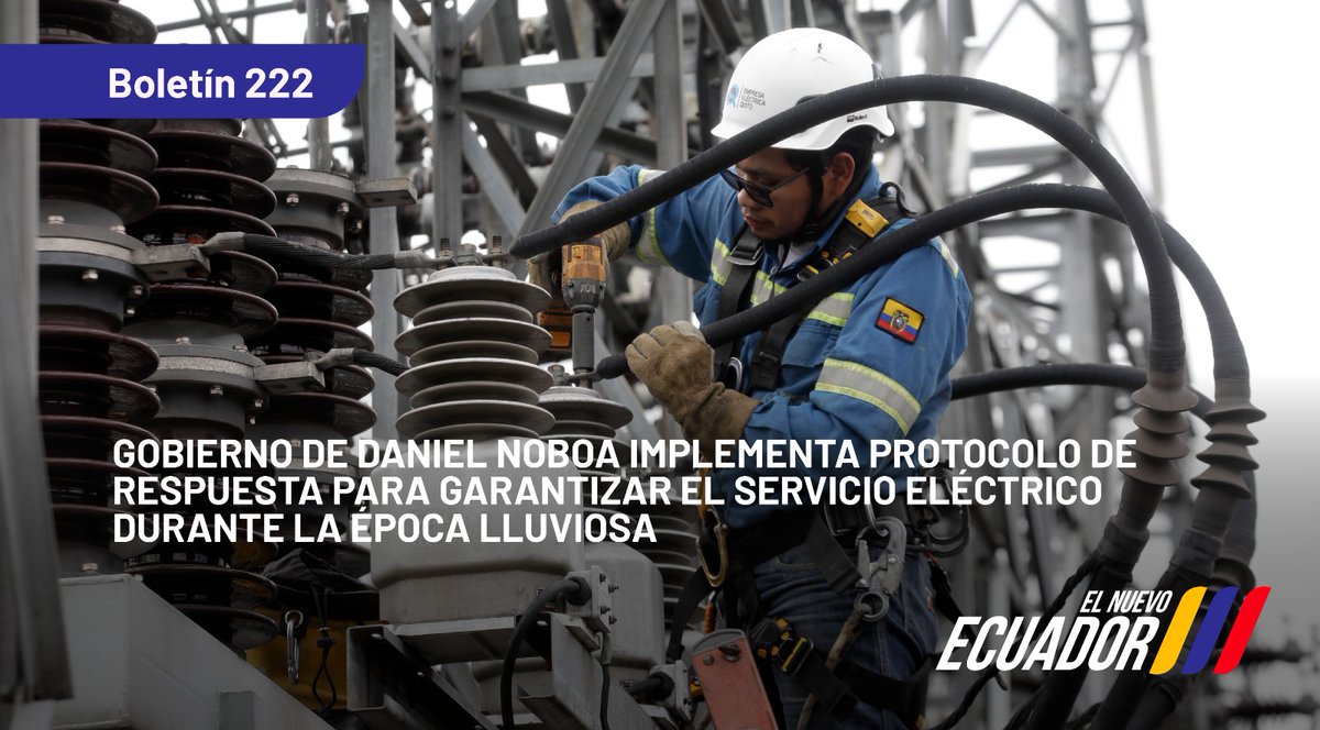 📍¡ACCIONES IMPORTANTES!

🔸Este Ministerio y las Empresas Eléctricas de Distribución han activado su Protocolo de Respuesta Inmediata, que corresponde a un plan que establece los lineamientos para garantizar la continuidad del servicio de energía eléctrica, la seguridad de los