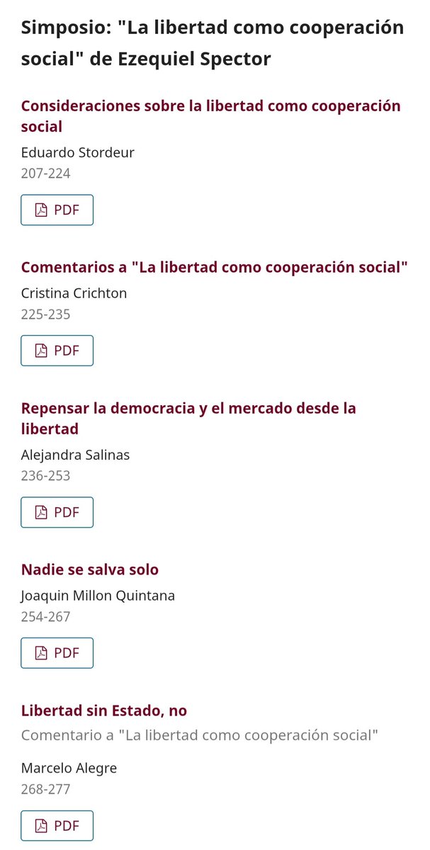 Hace un tiempo la Revista Latinoamericana de Filosofía Política dedicó un simposio sobre la versión en español de mi libro. Pueden acceder aquí: rlfp.org.ar/revista/index.…